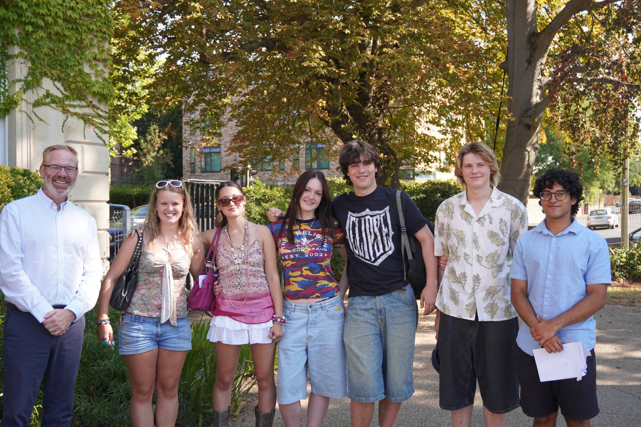 Chris Bromham (Principal), Poppy, Sofia, Greta, Ned, Kosmo, Will.
